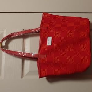 Shiseido red small tote